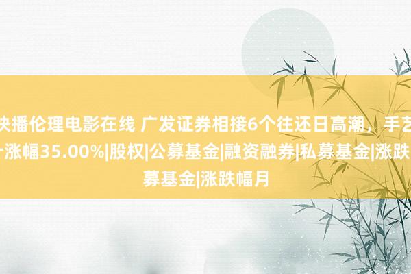 快播伦理电影在线 广发证券相接6个往还日高潮，手艺累计涨幅35.00%|股权|公募基金|融资融券|私募基金|涨跌幅月