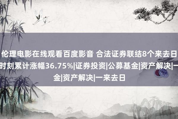 伦理电影在线观看百度影音 合法证券联结8个来去日飞腾，时刻累计涨幅36.75%|证券投资|公募基金|资产解决|一来去日